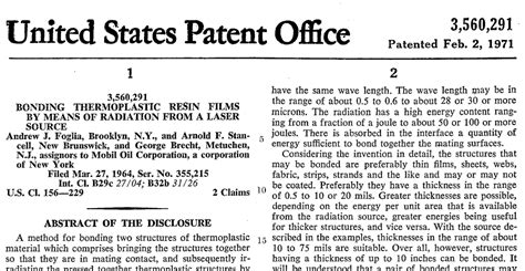 Bildergebnis für Laser Patented
