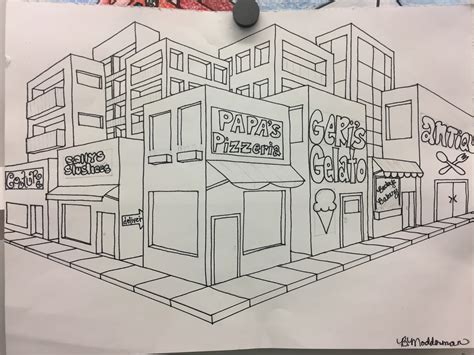 Image result for Point Perspective City