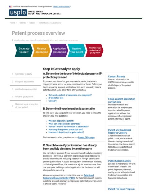 Patent Process Overview | PDF | Patent Application | Glossary Of Patent ...
