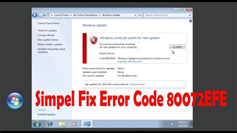 Toradh íomhá ar Windows Update Code 80072Efe