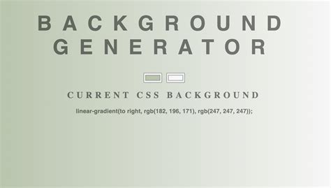 Background CSS Generator に対する画像結果