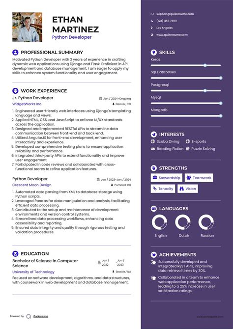 Afbeeldingsresultaten voor Python Resume