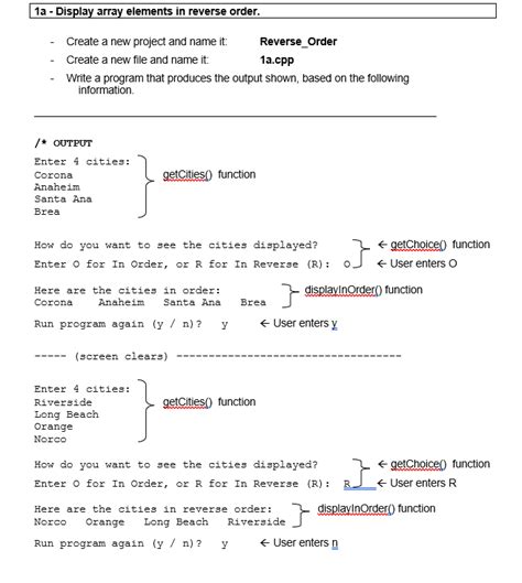 Afbeeldingsresultaten voor C++ Reverse Array