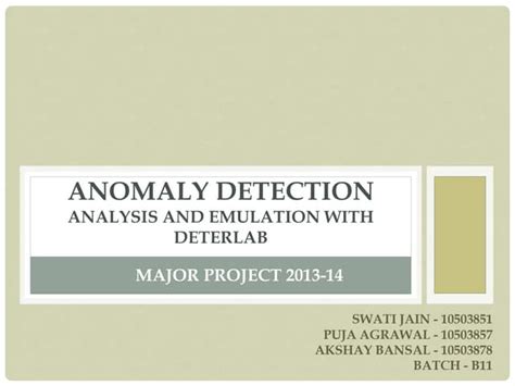 Image result for Anomaly Detection Slides Example