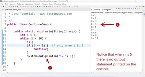 Image result for Example for Continue Statement in Java