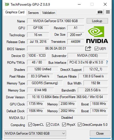Image result for GeForce 1060 Over Clock