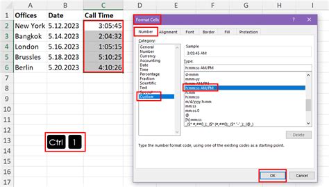Image result for How to Type in Time in Excel