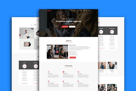 landing page website template に対する画像結果
