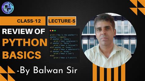 Toradh íomhá ar Class 12 CH 3 Python