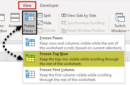 Image result for How to Freeze Rows in Excel
