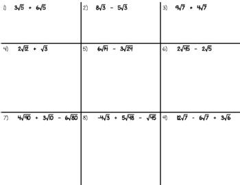 Subtracting 2 Square Roots に対する画像結果