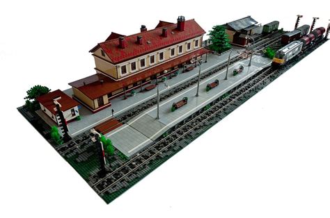 Train station overview | Lego trains, Lego city train, Lego building