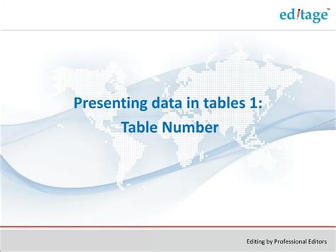 Image result for How to Present a Data Using Table
