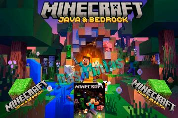 Toradh íomhá ar Minecraft Java Edition and Bedrock Edition Logo