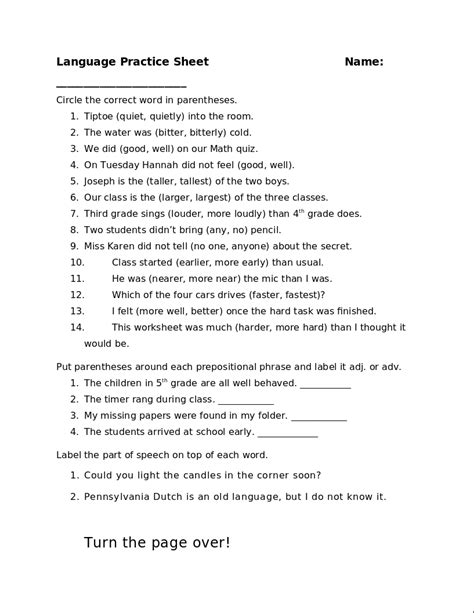 Image result for Language Test Grade 5