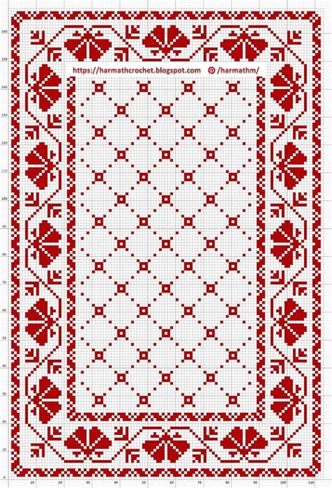Image result for Filet Crochet Template