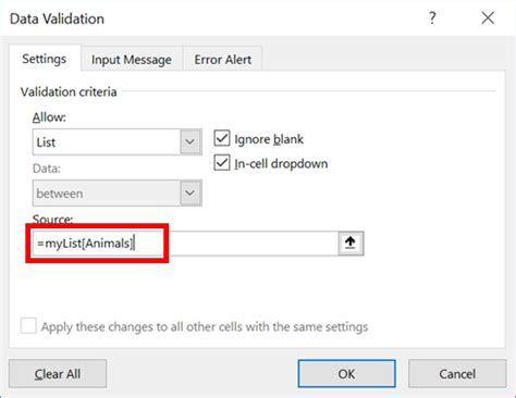Toradh íomhá ar Expand Data Validation List. Excel