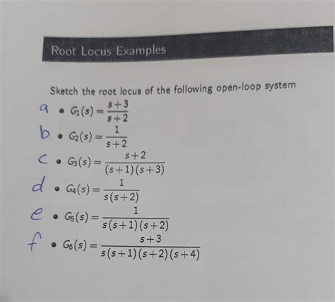 Image result for Root Locus for Given System Examples