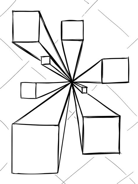 Toradh íomhá ar Two-Point Perspective Squares