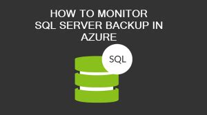 Toradh íomhá ar SQL Backup and Monitoring