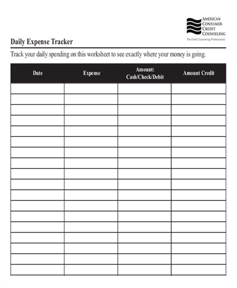 Image result for Free Printable Expense Chart