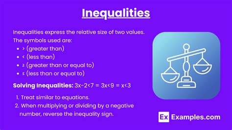 math inequality examples elementary に対する画像結果