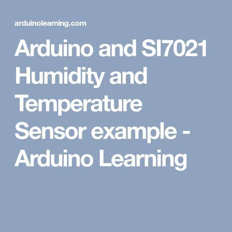 Arduino Si7021 に対する画像結果