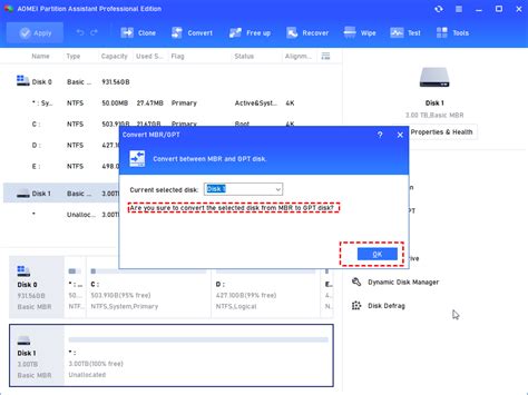 No Option to Convert to Basic Disk GPT に対する画像結果