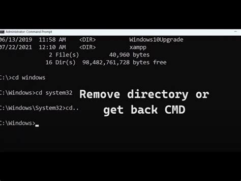 Image result for How to Go Back a Dir in Cmd