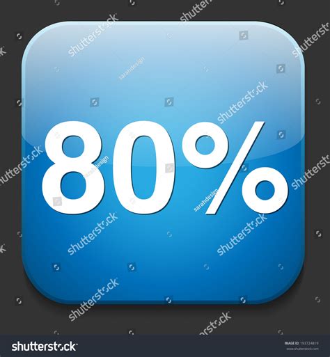 Image result for 80% Icon