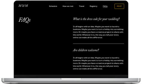 Image result for Wedding FAQ Page Design