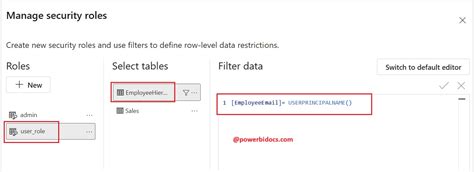 Toradh íomhá ar How to Filter in Power Bi Based On User
