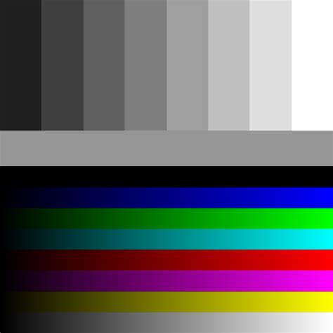 RGB Convergence Test Screen に対する画像結果