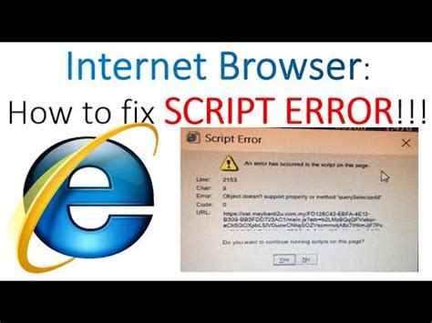Image result for internet Explorer script error