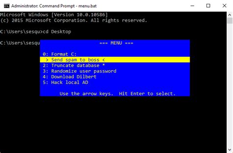 Image result for Batch Menu Script
