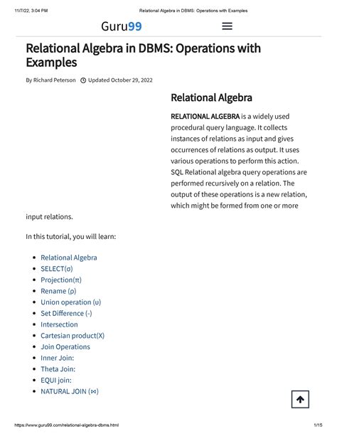 Afbeeldingsresultaten voor Division Operation in DBMS