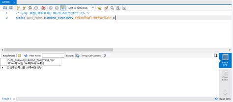 SQL*Plus Date Format に対する画像結果