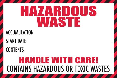 Afbeeldingsresultaten voor Hazardous Waste Labels