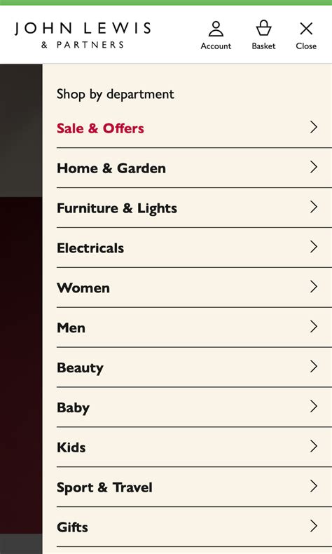 Image result for Navigation in Breaston Menu