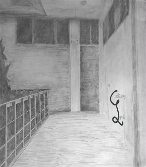 Image result for 2-Point Perspective Hallway