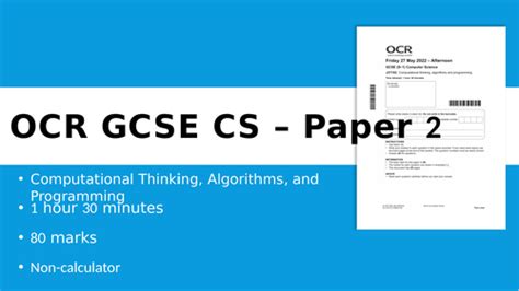 Image result for OCR Computer Science Paper