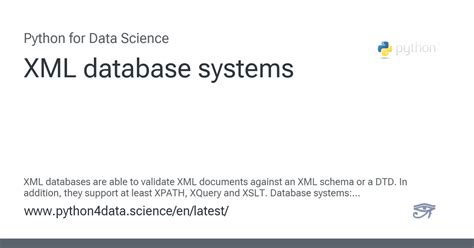 Image result for XML for Data Science