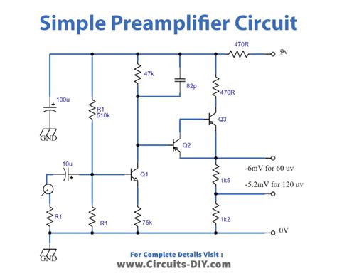 Image result for Preamplifier Circuit Diagram