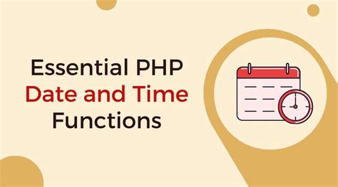 Date and Time Functions in PHP Program に対する画像結果