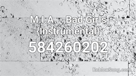 Bad Girls Roblox ID Code に対する画像結果