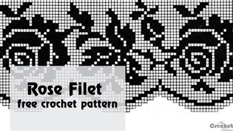 Image result for Filet Crochet Rose Chart