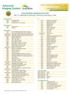 Image result for Diagnostic Imaging CPT Codes