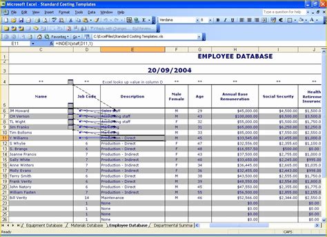 Image result for Excel Format Database