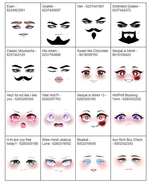 Afbeeldingsresultaten voor Morscore Roblox Faces Custom