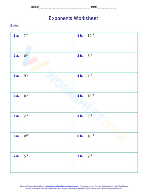 Exponents Exercises に対する画像結果